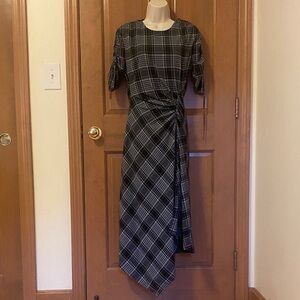 Jonathan Simkhai Black and Gray Asymmetrical Dress